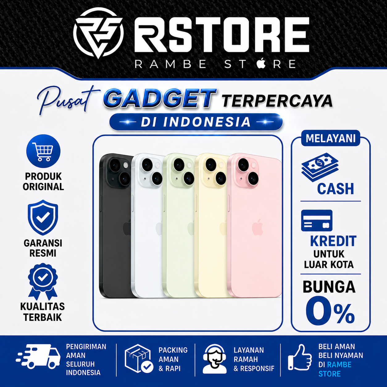 iPhone 15 GARANSI RESMI INDONESIA 